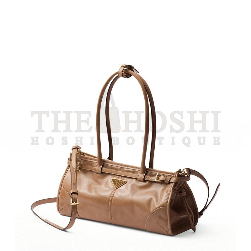 Pra*a BONNIE MEDIUM LEATHER HANDBAG (32*15.5*12cm) Master Quality