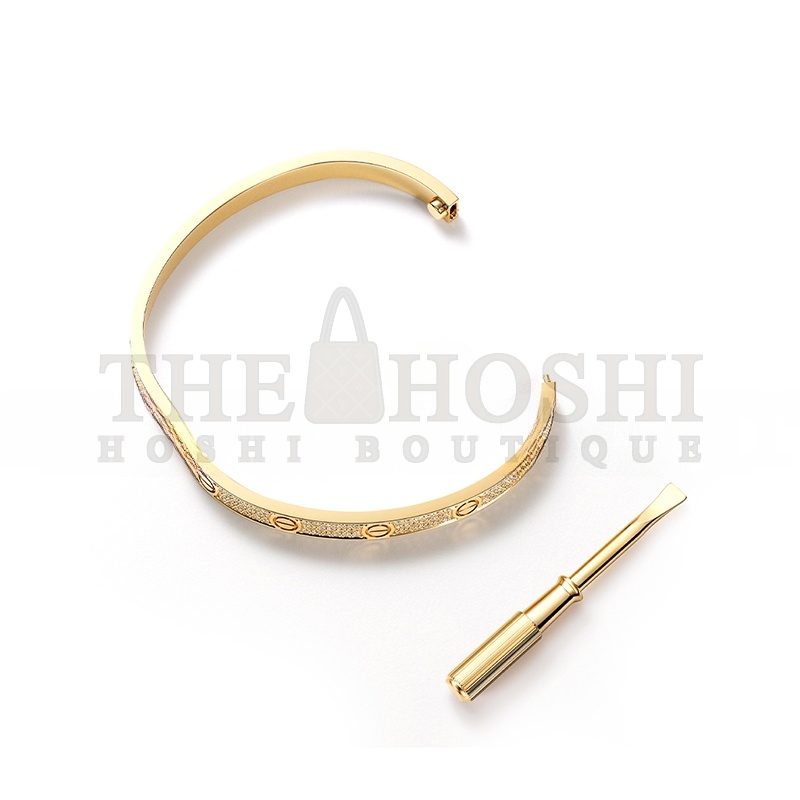 Ca*t1er LOVE BRACELET MEDIUM MODEL PAVED N6736817 Master Quality