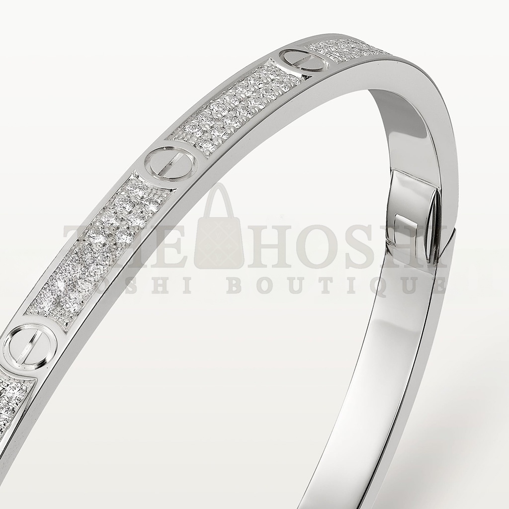 Ca*t1er  LOVE BRACELET, SMALL MODEL, PAVED N6710817 Master Quality