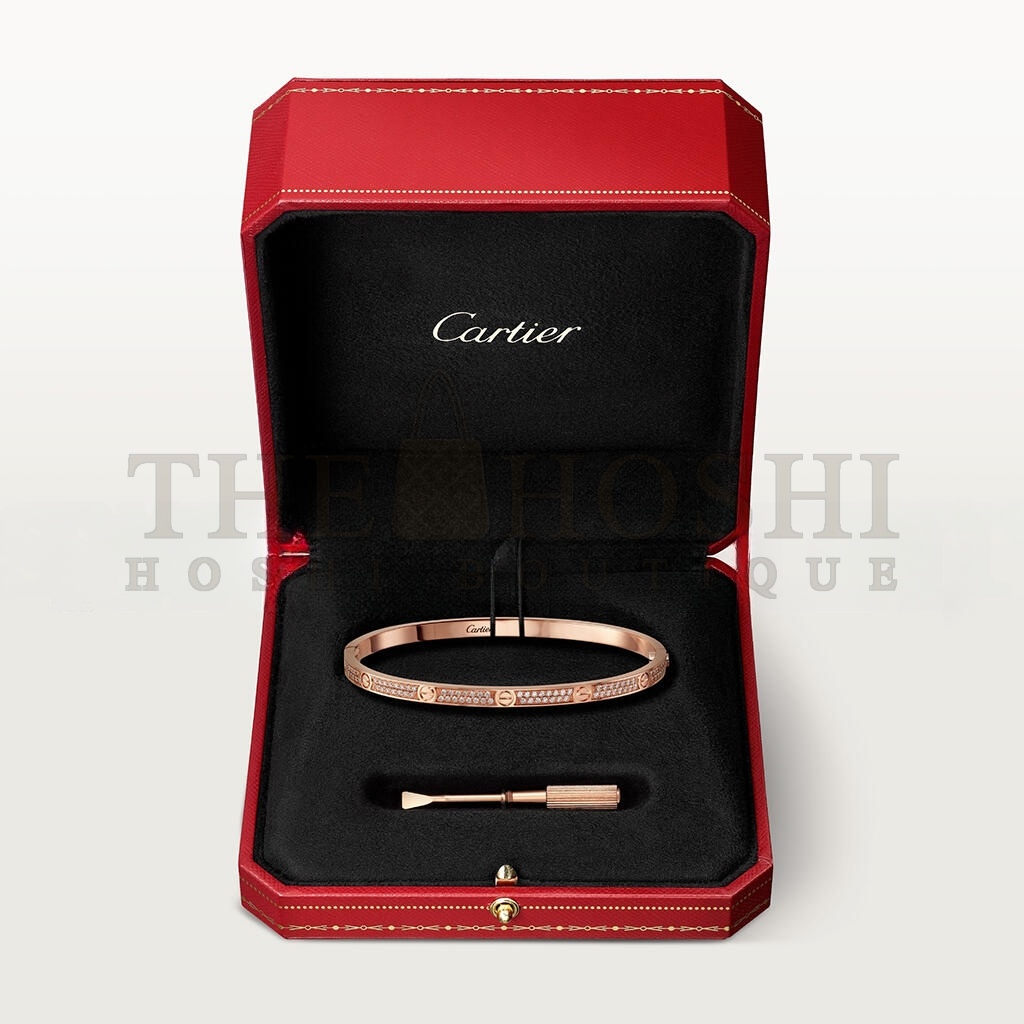 Ca*t1er LOVE BRACELET, SMALL MODEL, PAVED N6710717 Master Quality