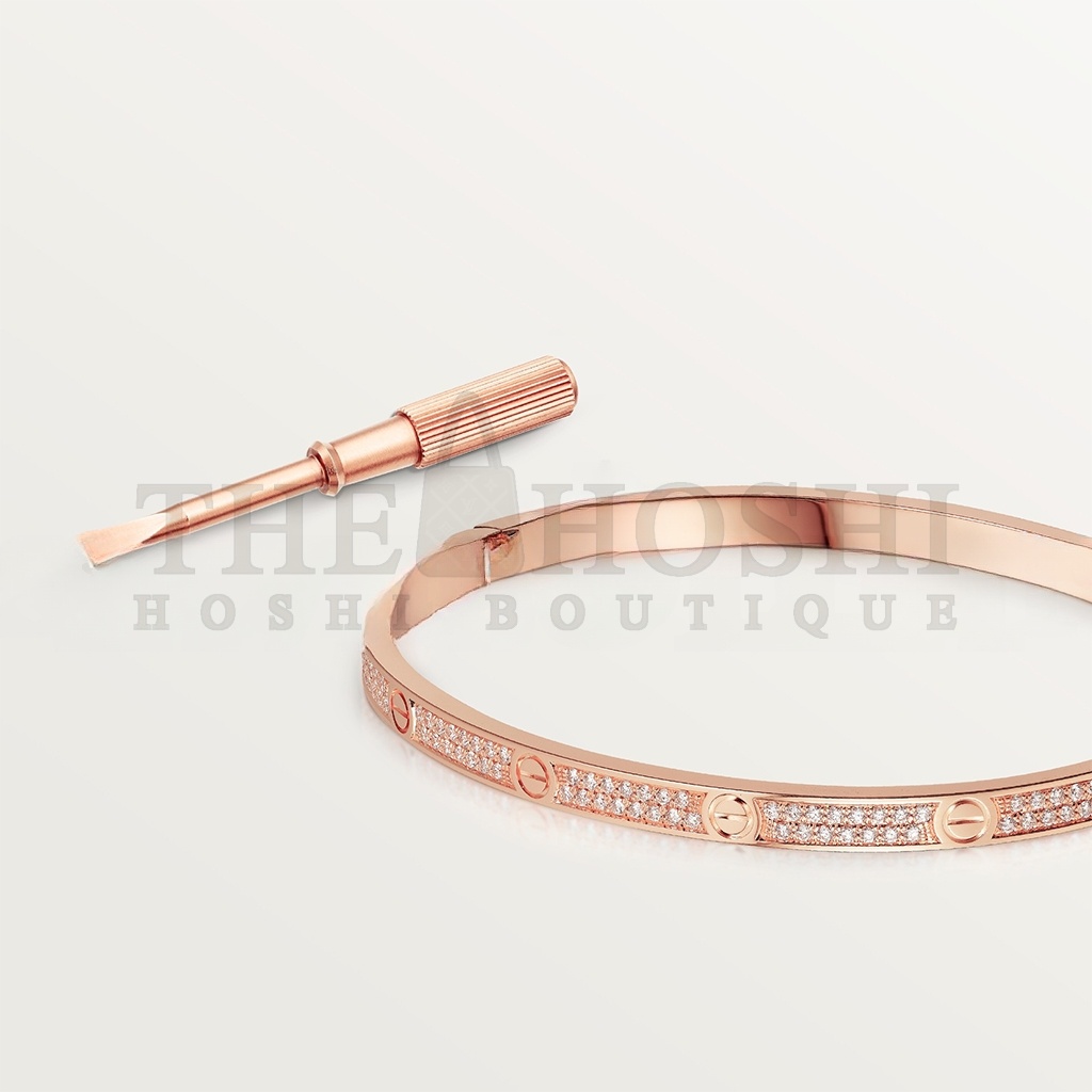 Ca*t1er LOVE BRACELET, SMALL MODEL, PAVED N6710717 Master Quality