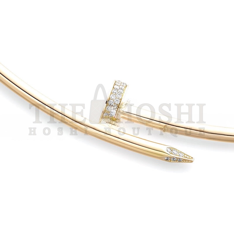 Ca*t1er COLLIER TORQUE JUSTE UN CLOU, MODELLO PICCOLO, DIAMANTI REF.N7424422 Master Quality