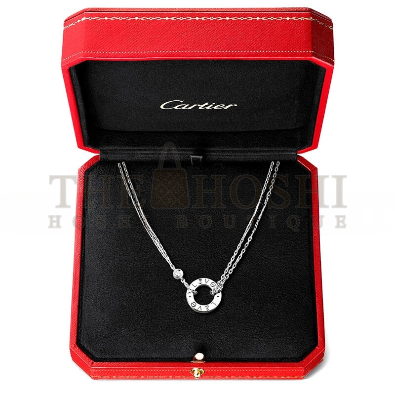 Ca*t1er LOVE NECKLACE, 2 D1am0ndS B7219400 Master Quality