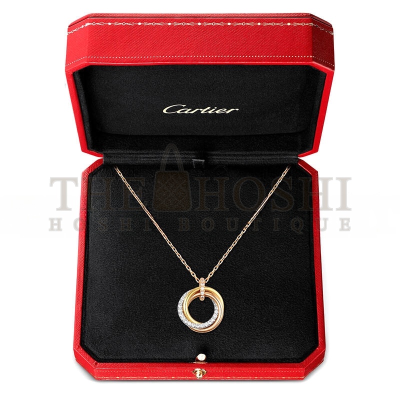 Ca*t1er TRINITY NECKLACE B7224586 Master Quality