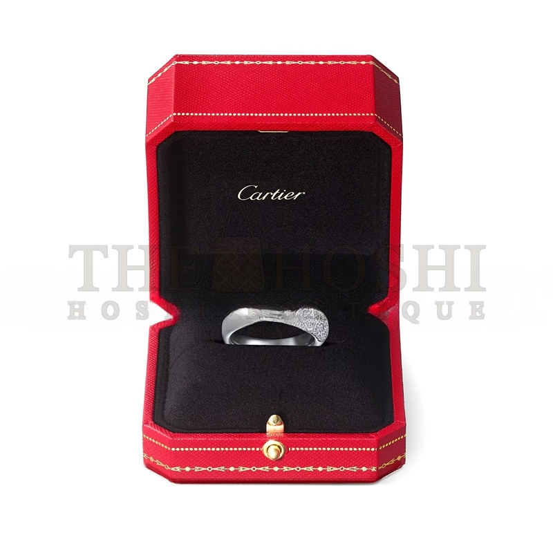 Ca*t1er PANTHÈRE DE Ca*t1er RING, SMALL MODEL, SEMI-PAVED N4765900 Master Quality