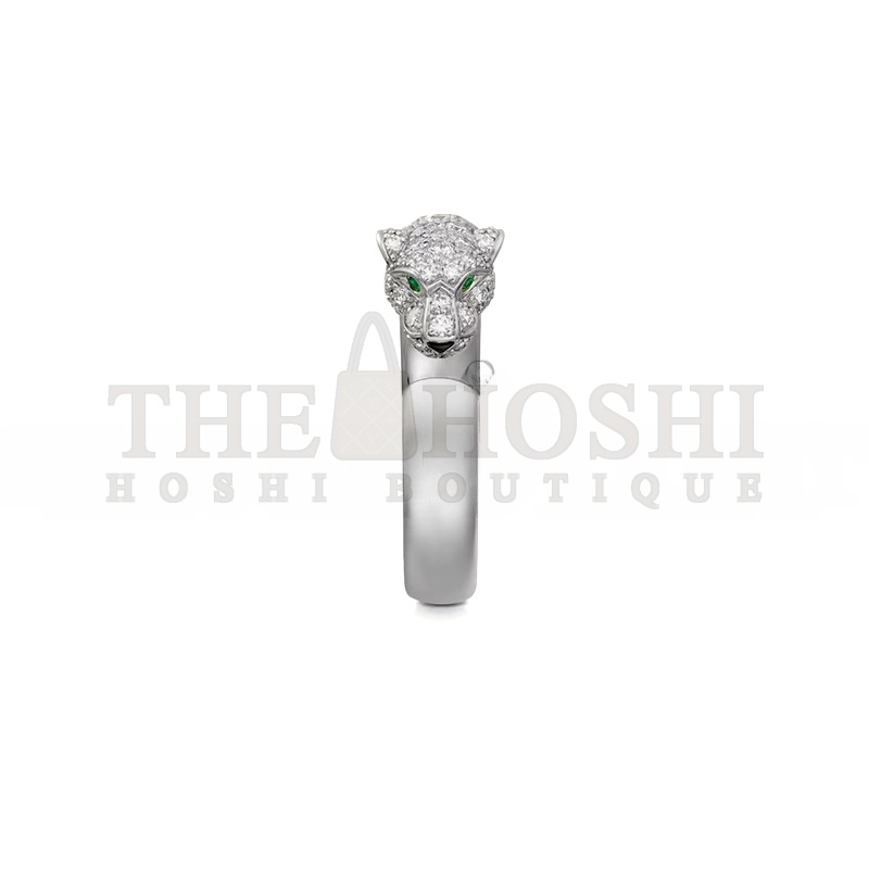 Ca*t1er PANTHÈRE DE Ca*t1er RING, SMALL MODEL, SEMI-PAVED N4765900 Master Quality