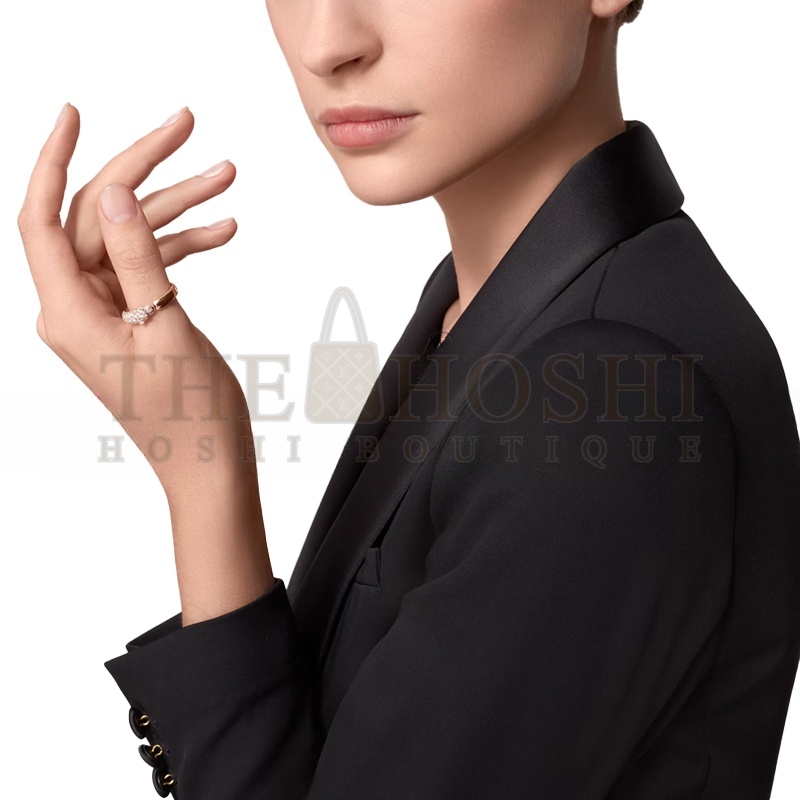 Ca*t1er PANTHÈRE DE Ca*t1er RING, SMALL MODEL, SEMI-PAVED N4765700 Master Quality