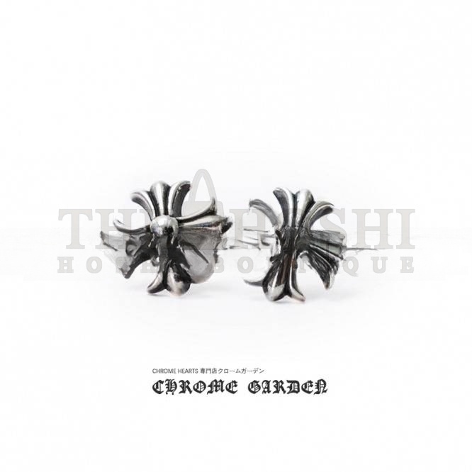 Ch*0me He**ts CROSS CUT OUT STUD EARRING Master Quality