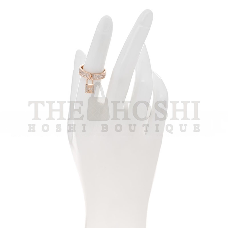 H**me5 8K ROSE GOLD D1am0nd MM KELLY CLOCHETTE RING Master Quality