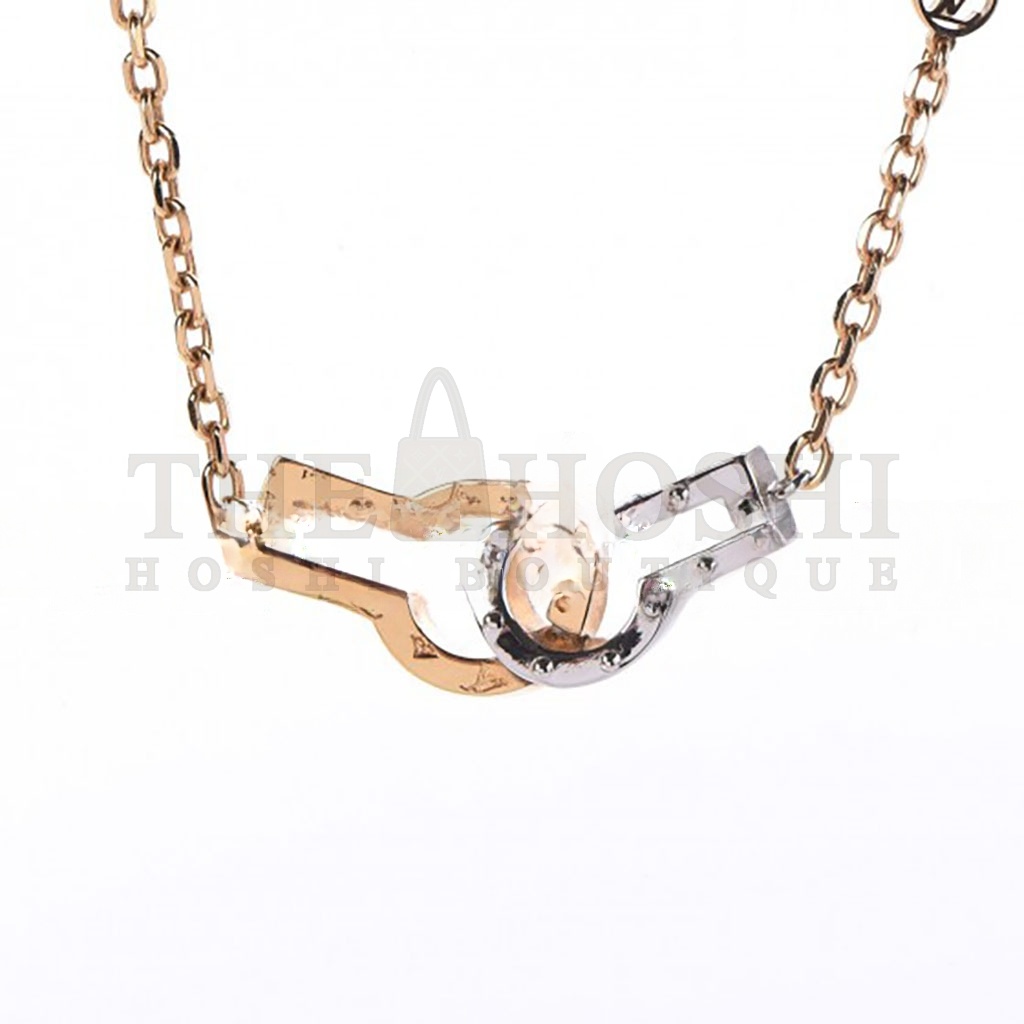 L0vis Vvtt0n TWIN LOCKS S*pPLE NECKLACE M64887 Master Quality