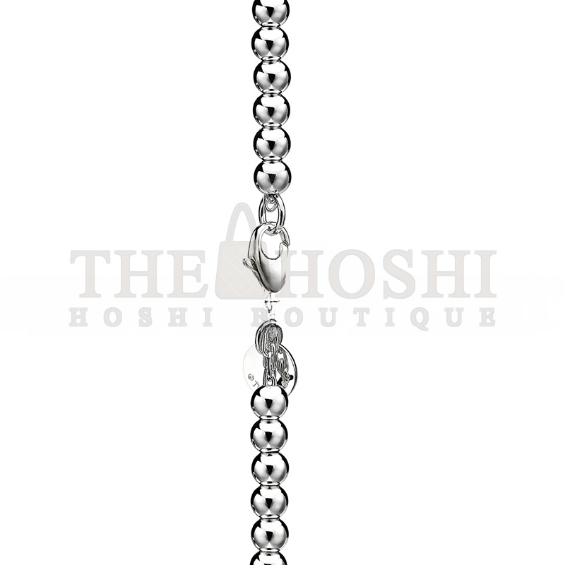 T*f*ny STERLING SILVER WITH D1am0nd HEART TAG BEAD BRACELET 6853255 Master Quality