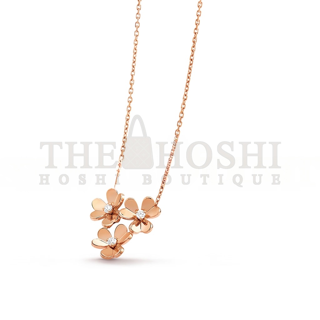 V*n Cl**f ARPELS FRIVOLE PENDANT, 3 FLOWERS VCARP2DL00 Master Quality