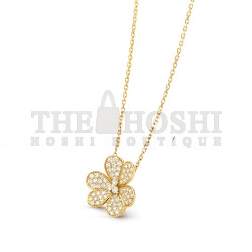 V*n Cl**f ARPELS FRIVOLE PENDANT, LARGE MODEL - YELLOW GOLD, D1am0nd VCARP0J700 Master Quality