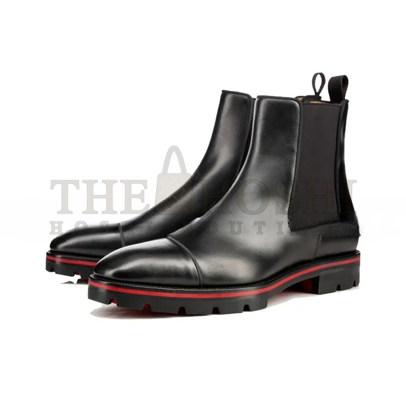 Chr1st1an LOUBOUTIN CHELSEA BOOTS MEN BLACK 3161148BK01 Master Quality