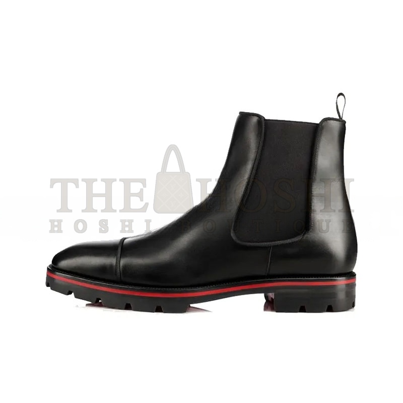 Chr1st1an LOUBOUTIN CHELSEA BOOTS MEN BLACK 3161148BK01 Master Quality