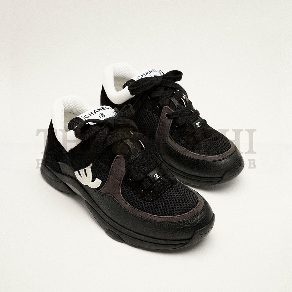 Ch**el SNEAKERS SUEDE CALFSKIN & GRAINED CALFSKIN G38299 Master Quality