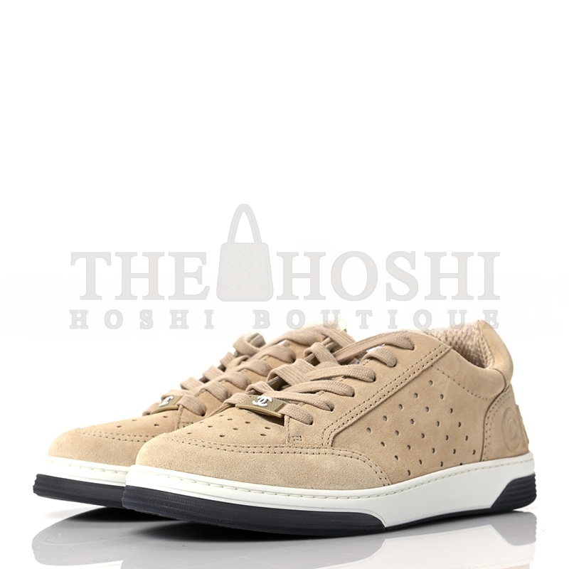 Ch**el SNEAKERS SUEDE CALFSKIN BEIGE G39225 X56651 0P433 Master Quality