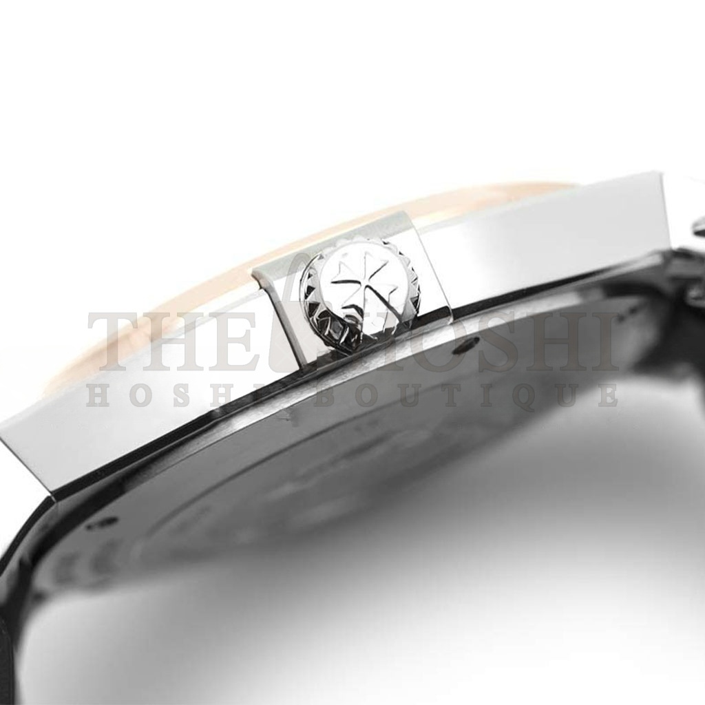 VACHERON C0nstan1n Automatic Black Dial Rose Gold Bezel in Steel 41MM watch 47040/B01M Master Quality