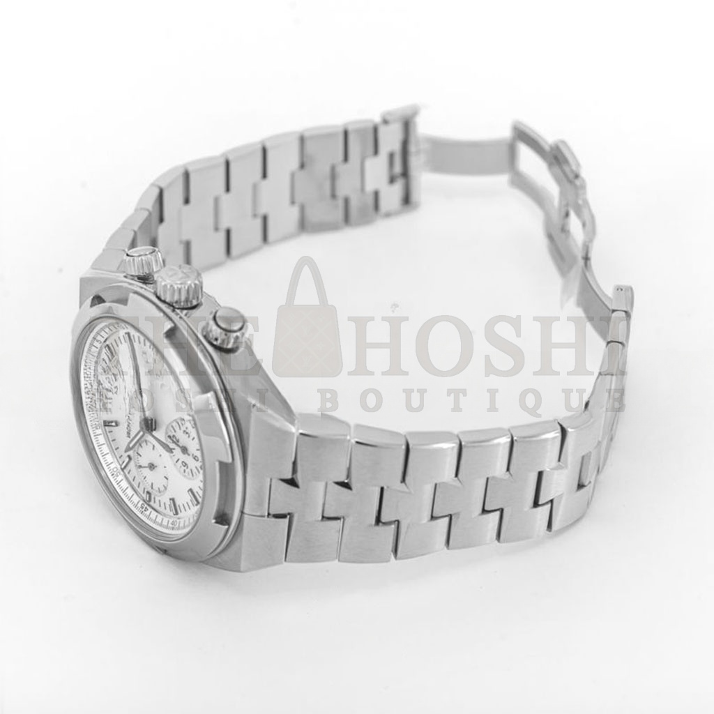 VACHERON C0nstan1n OVERSEAS SILVER DIAL STAINLESS STEEL AUTOMATIC 42MM WATCH 5500V/110A-B075 Master Quality