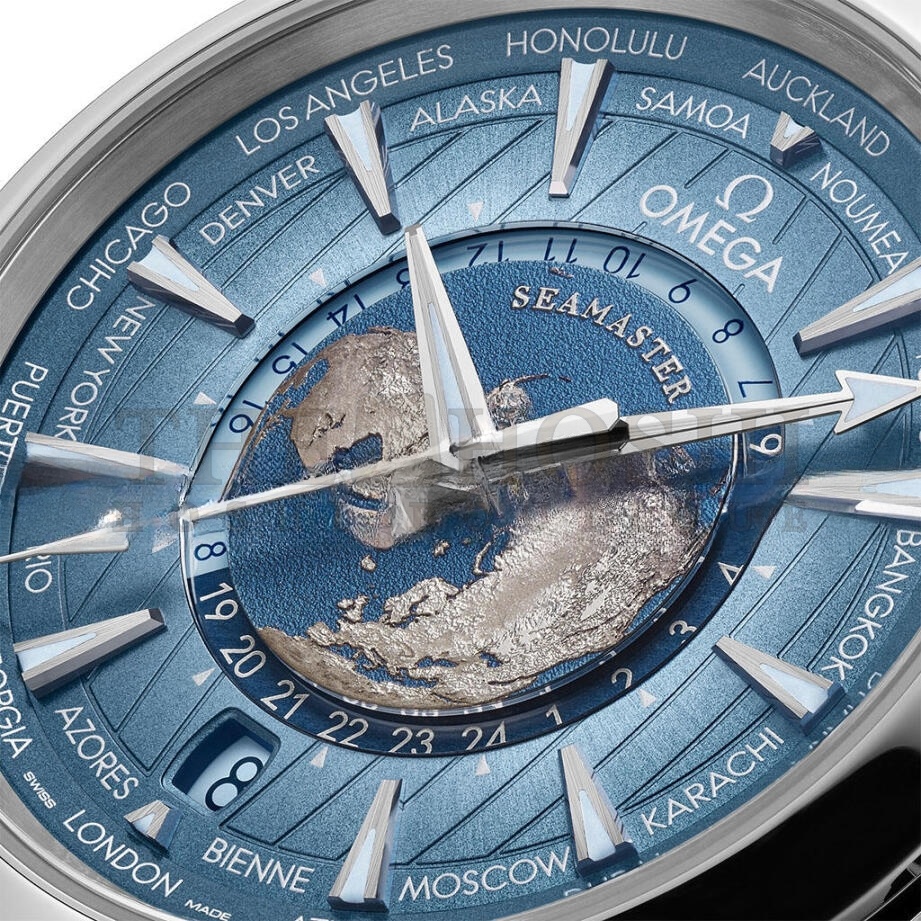 0me*ga SEAMASTER AQUA TERRA AUTOMATIC BLUE DIAL 43MM WATCH 220.12.43.22.03.002 Master Quality